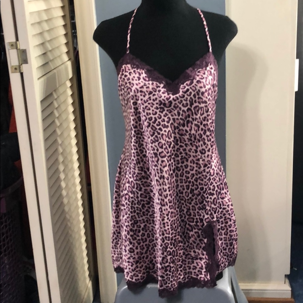 Victoria Secret satiny lace nighty lingerie Sz  LG